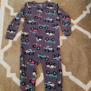 Carter's Monster Trucks One Piece Pajamas Size 7